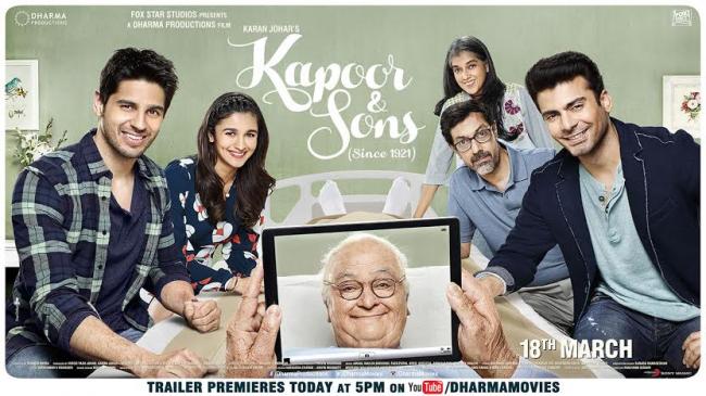 New poster of Kapoor & Sons launched
