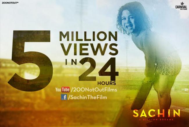 Sachin teaser crosses 5 million views in 24 hours