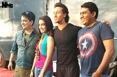 Sajid Nadiadwala gets a birthday surprise on the sets of Baaghi