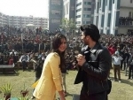 Aditya-Katrina visit IIMT college in Delhi
