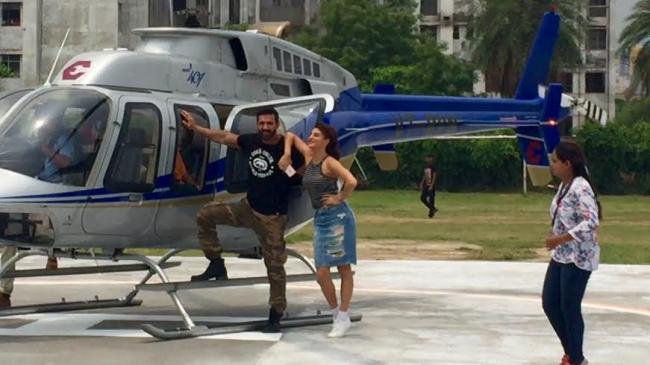 Dishoom team makes royal entry to promote their film