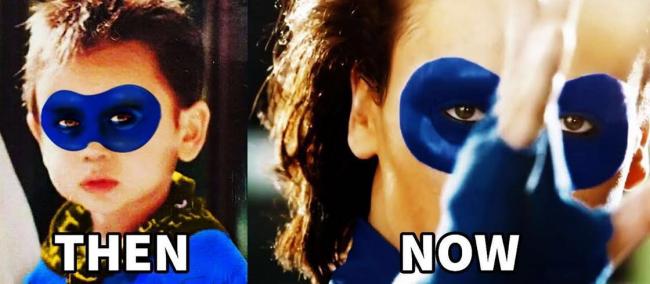 Tiger Shroff before and after image from A Flying Jatt released
