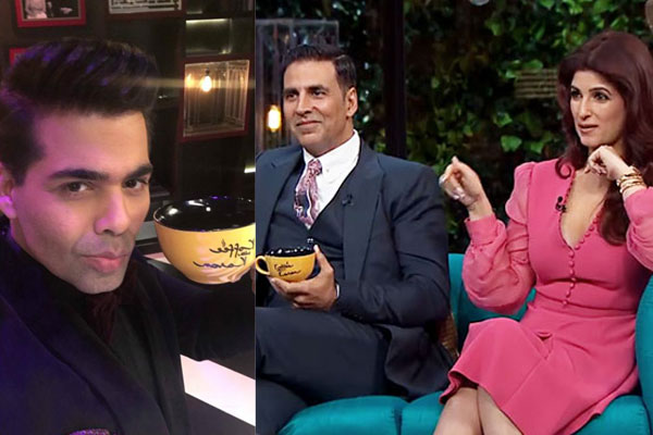  Twinkle Khanna makes her debut on Koffee with Karan with hubby Akshay Kumar