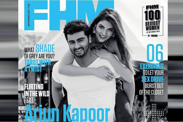 Arjun Kapoor appears on the cover of FHM Magazine