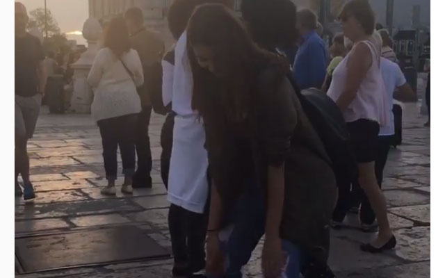  Anushka Sharma dancing to live music on the streets of Lisbon