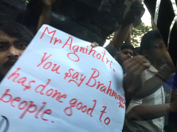 Kolkata: Filmmaker Vivek Agnihotri faces protest in JU over his film screening