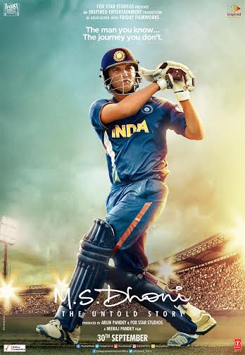 Sushant turns ace cricketer in this new poster of M.S Dhoni - The Untold Story