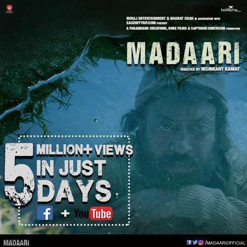 Irrfan Khan starer 'Madaari' trailer crosses 5 million views