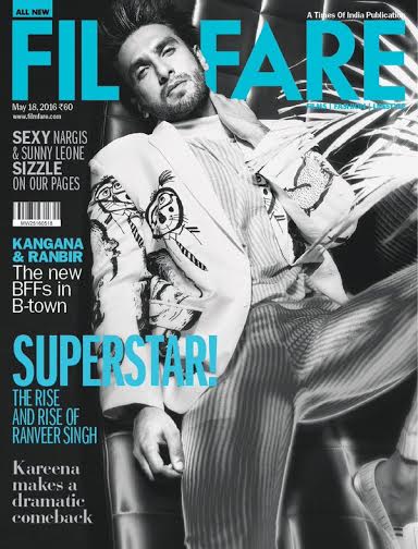 Ranveer Singh sizzles Filmfare cover