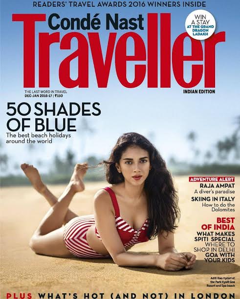 Aditi Rao Hydari sizzles in the new cover of Condenast Traveller Magazine