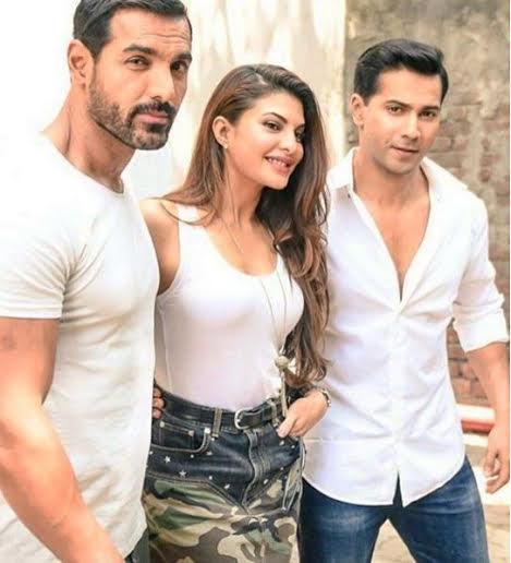 Who is Jacqueline paring up with, John or Varun in Dishoom ?