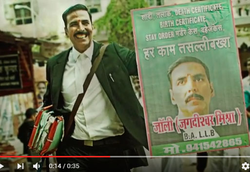 Jolly LLB 2 trailer to be released today