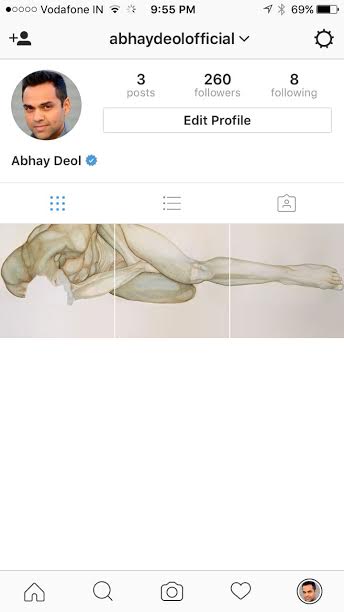 Abhay Deol joins Instagram, shares his painting