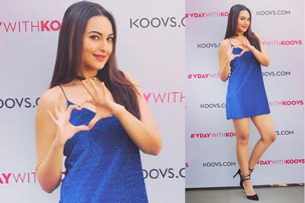 Sonakshi campaigns for Koovs.com ahead of V-Day