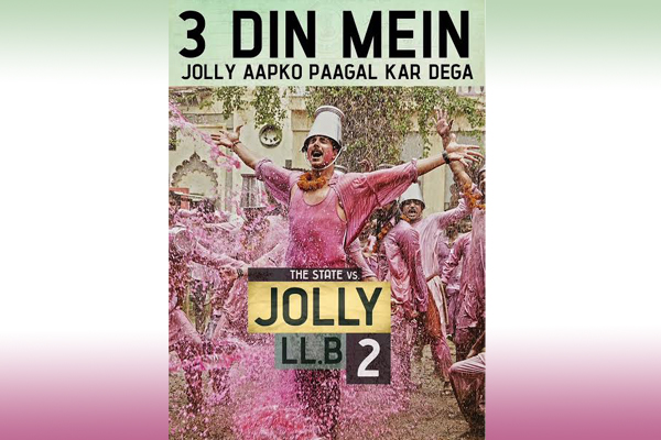 Three days left for Jolly LLB 2 release, Akshay Kumar shares special picture
