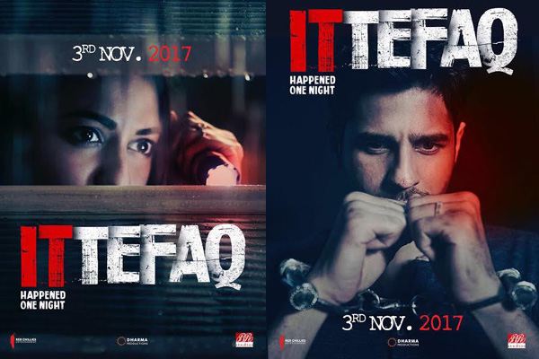 Sidharth Malhotra's Ittefaq to release on Nov 3