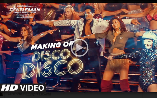 Making video of Disco Disco from A Gentleman - Sundar, Susheel, Risky released
