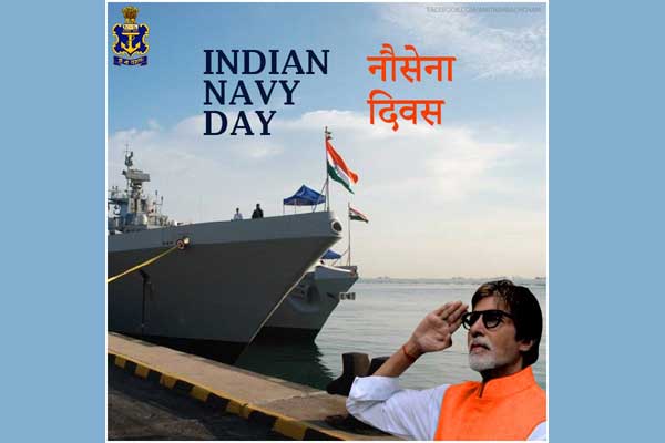 Amitabh Bachchan wishes country on Indian Navy Day