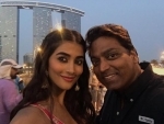 Pooja Hegde shoots for a song with Ganesh Acharya in Abu Dhabi