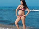 Pregnant Celina Jaitly poses in bikini, image goes viral on social media