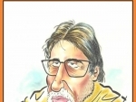 Raj Thackeray wishes Amitabh Bachchan through his caricatures