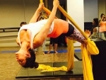 Lisa Ray performs aerial yoga, shares images on Twitter