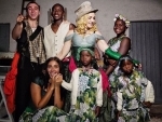 Madonna shares image of six children online