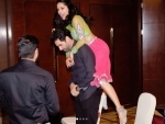Sunny Leone jumps around like monkey on husband Daniel Webber