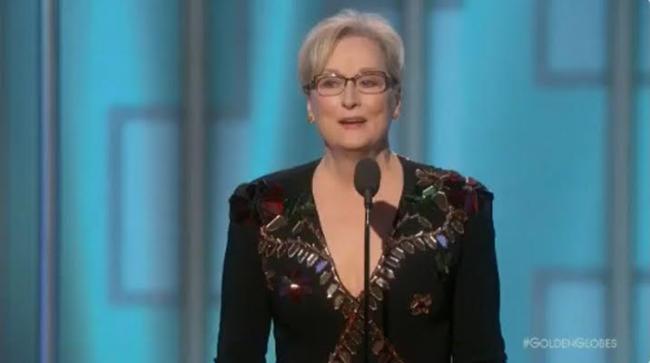 Golden Globes: Meryl Streep slams Trump