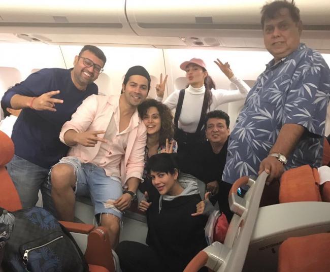 Judwaa 2 shooting ends, Taapsee Pannu shares another picture from set