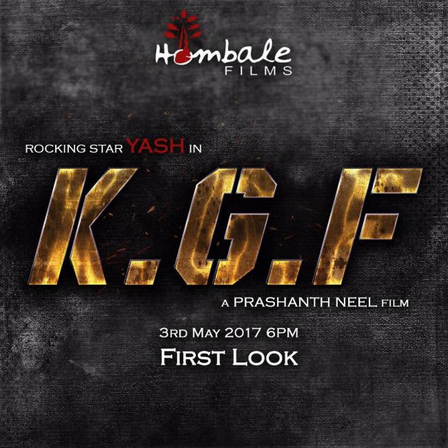 KGF first look to be revealed on May 3