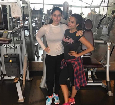 Kareena Kapoor works out in gym, friend Amrita shares pictures on social media