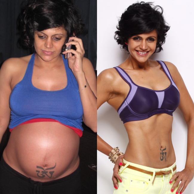 Mandira Bedi shares old photo of herself when she was pregnant