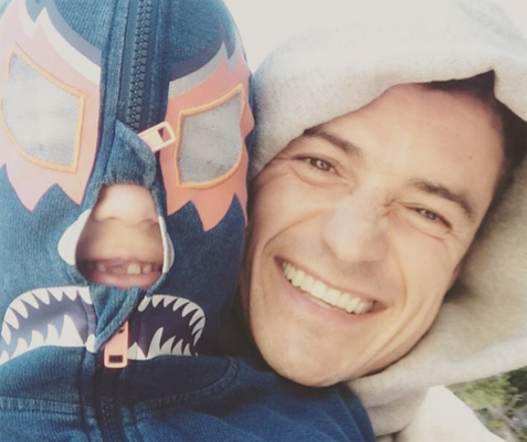 Orlando Bloom shares image with son Flynn on Instagram