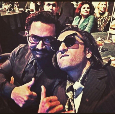 Ranveer Singh posts image with Aamir Khan