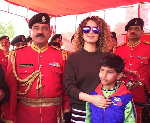 Kangana Ranaut visits Jammu, meets soldiers