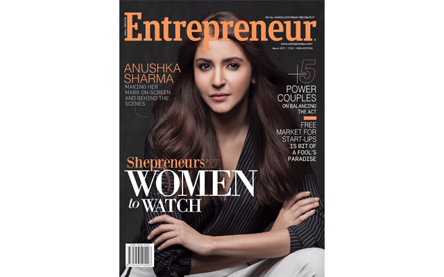 Anushka Sharma becomes first Indian female actor to be on Entrepreneur's cover 