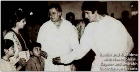 Big B shares old picture of 'superstar' Ranbir Kapoor