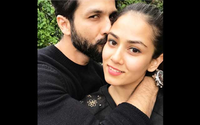 Shahid Kapoor kisses wife Mira on her cheeks, shares cute image on Instagram