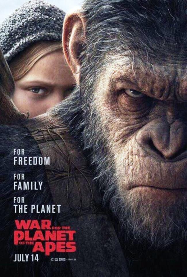 Hollywood: War For The Planet Of The Apes poster and trailer released
