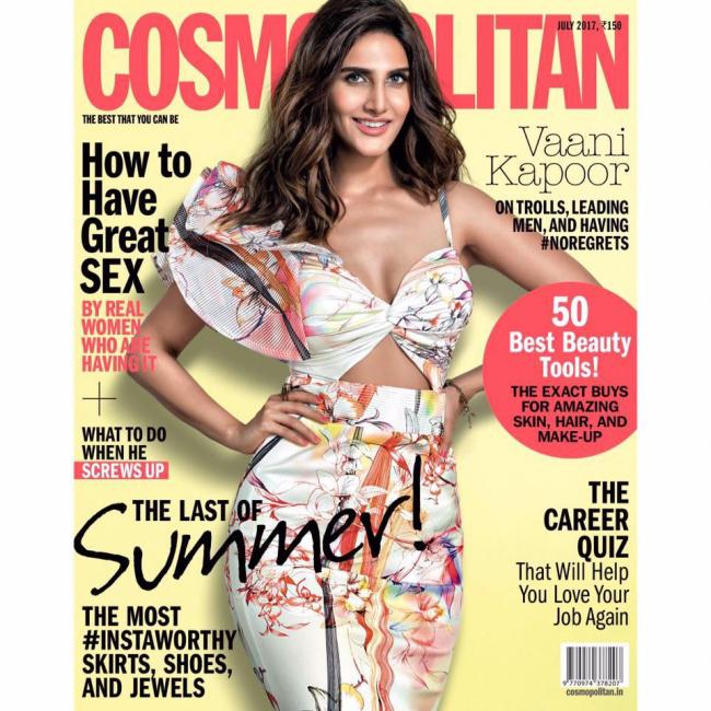 Vaani features in Cosmopolitan India magazine's July edition cover