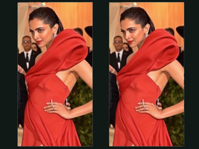 Deepika Padukone scorches Met Gala in red off-shoulder attire