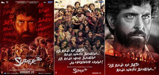 Hrithik Roshan shares some intense images from Super 30