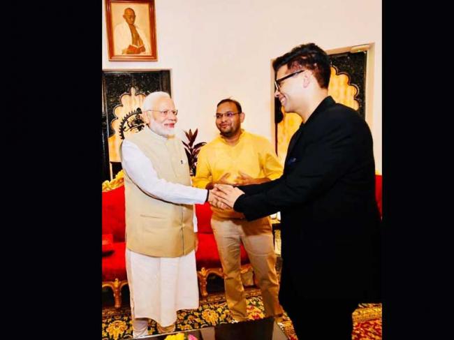 Karan Johar shares image of his meeting with PM Modi
