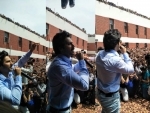 Varun Dhawan visits Lakshmi Bai College to promote his upcoming film 'October'