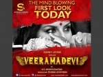 Sunny Leone shares first look poster from Veeramadevi