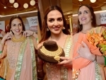 Bollywood actress Esha Deol unveils Shyam Sundar Co. Jewellersâ€™ new bridal line along with poster of her comeback film Cakewalk