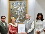 Priyanka Chopra meets Prime Minister Narendra Modi, shares image on social media