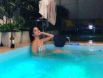 Sunny Leone shares sultry image of her pool relaxation on social media