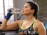 Sunny Leone sips water, shares image with a vital message for fans